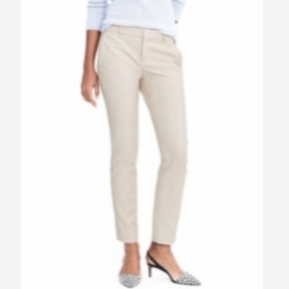 Banana Republic WHITE Straight Leg Trouser - Picture 1 of 5